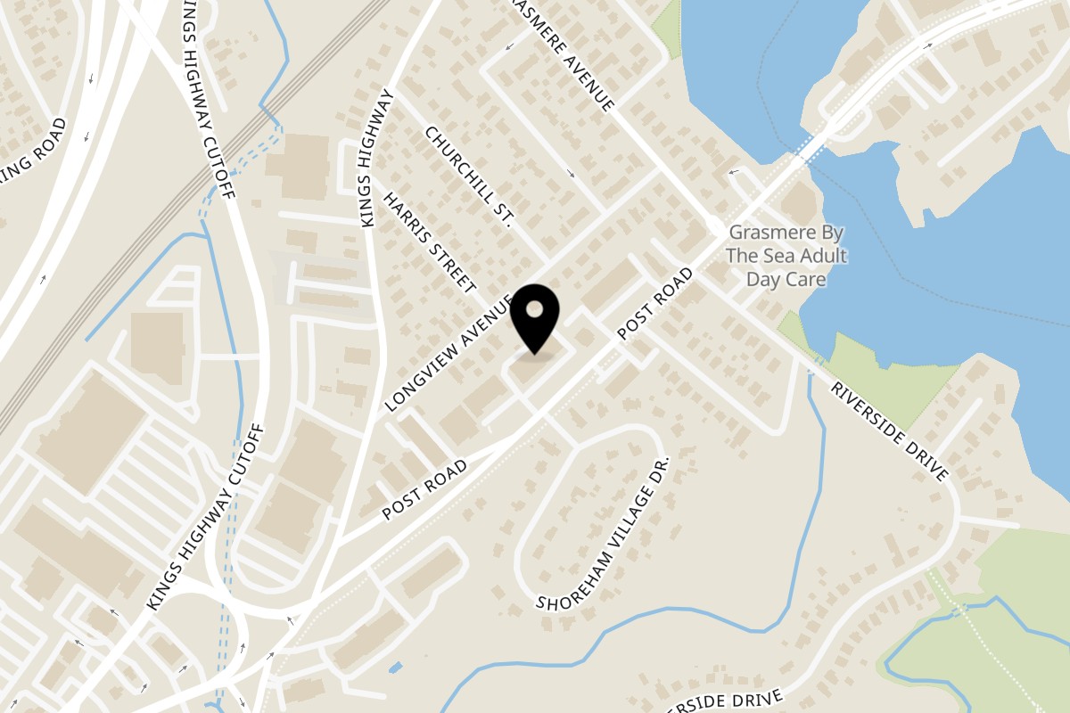 Map showing the location of Shiki Hana Japanese Bistro on 222 Post Rd in Fairfield